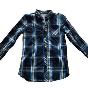 Arizona Button Down Shirt Boys L 14-16 Excellent Condition